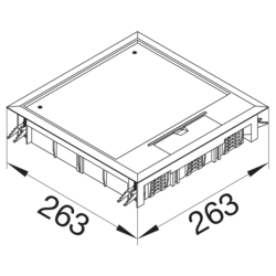 Σχέδια προϊόντος Ενδοδαπέδια κουτιά VQ12 24M Διάφορα πολυαμίδιο (PA)
